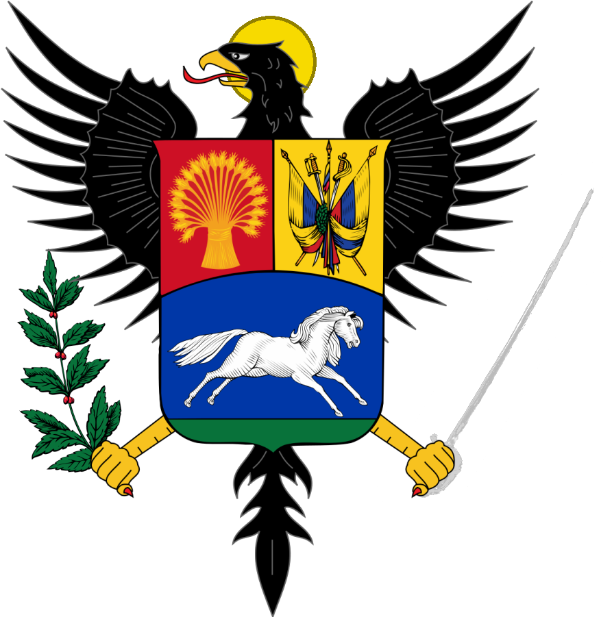Free Download Coat Of Arms Of Venezuela Clipart Coat - Venezuela Coat Of Arms.png Square Sticker 3" X 3" (1000x900), Png Download