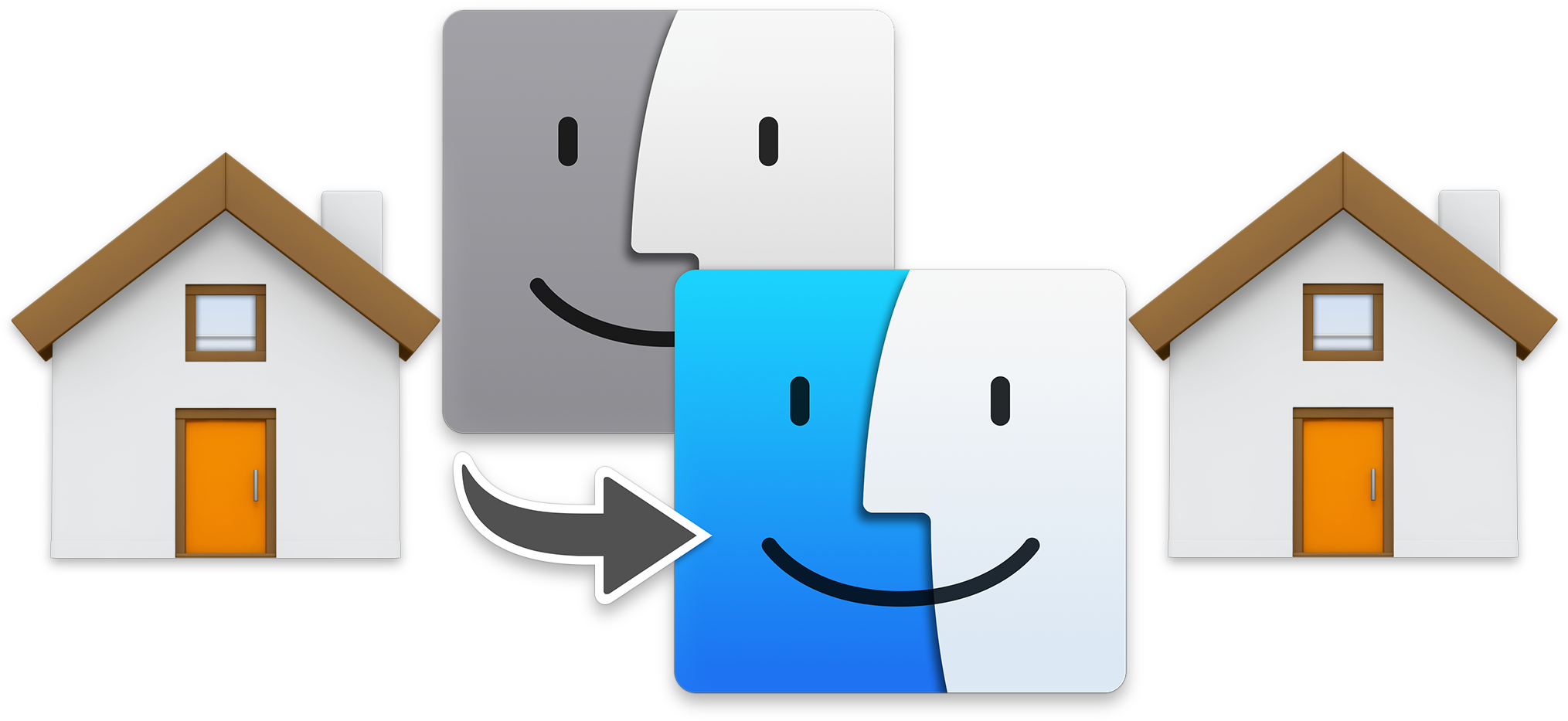 Mac Home Folder Icon (2048x1024), Png Download