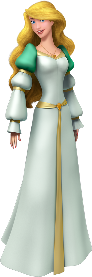 The Swan Princess - Swan Princess Odette 3d (483x1203), Png Download