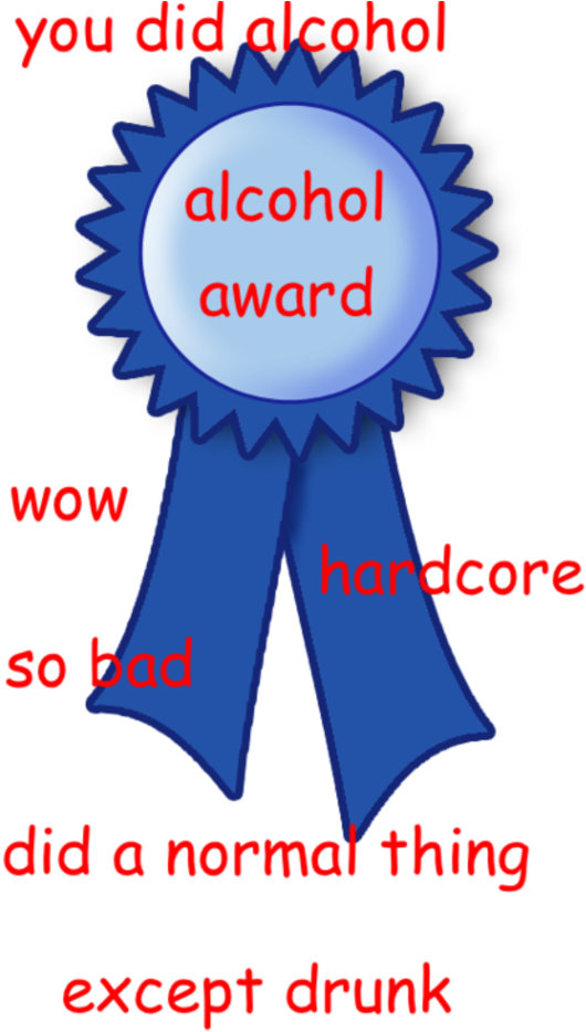You Tried - You Did Alcohol Award (600x959), Png Download