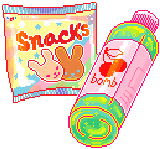 Jpg Download Snack Free On Dumielauxepices Net - Kawaii Pixel Food (540x558), Png Download