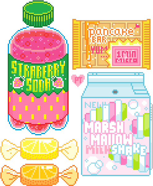 I Draw Pixel Stuff - Pixel Art Pop Tart (540x641), Png Download