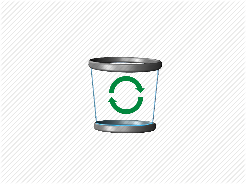 Bin, Garbage, Recycle, Trash Icon - Emblem (960x720), Png Download