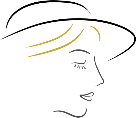 Women Short Hair With A Hat - Hat (820x820), Png Download