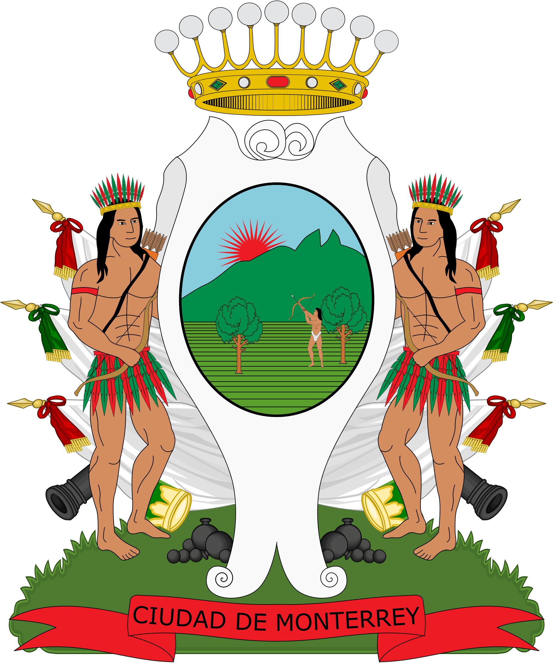 Bandera De Monterrey, Nuevo León, México - Bandera De Monterrey (5508x3520), Png Download