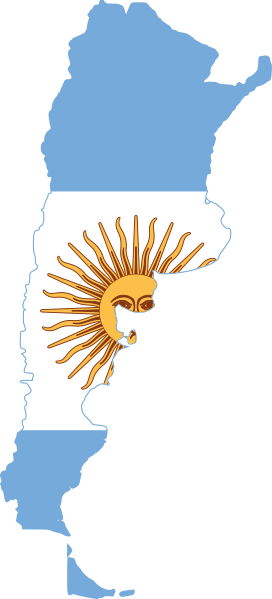 Argentina - Argentina Map (272x599), Png Download