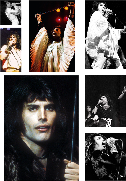 Rogerina Taylor - Freddie Mercury (543x752), Png Download