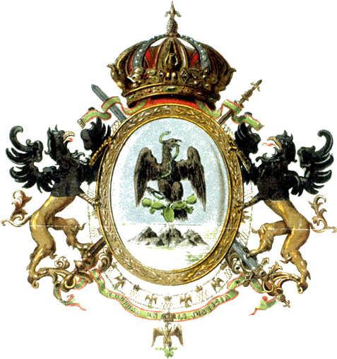 Clipart Resolution 500*536 - Second Mexican Empire Coat Of Arms (500x536), Png Download