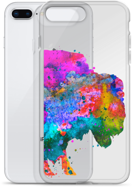 Watercolor Buffalo Clear Iphone Case - Watercolor Painting (800x800), Png Download