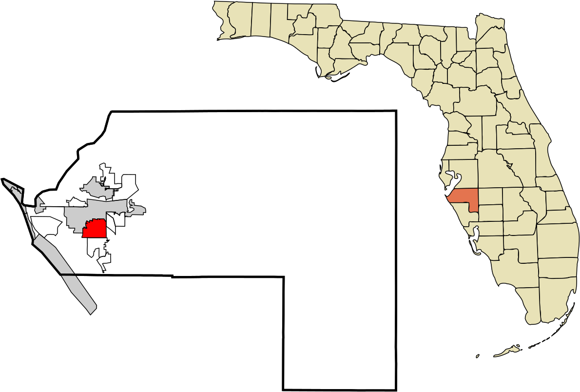 Manatee County Florida Incorporated And Unincorporated - Nassau County Florida (1280x904), Png Download