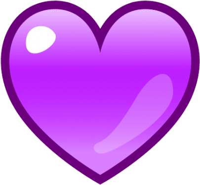 Free Png Purple Heart Emoji Png Png Images Transparent - Heart Purple (480x480), Png Download
