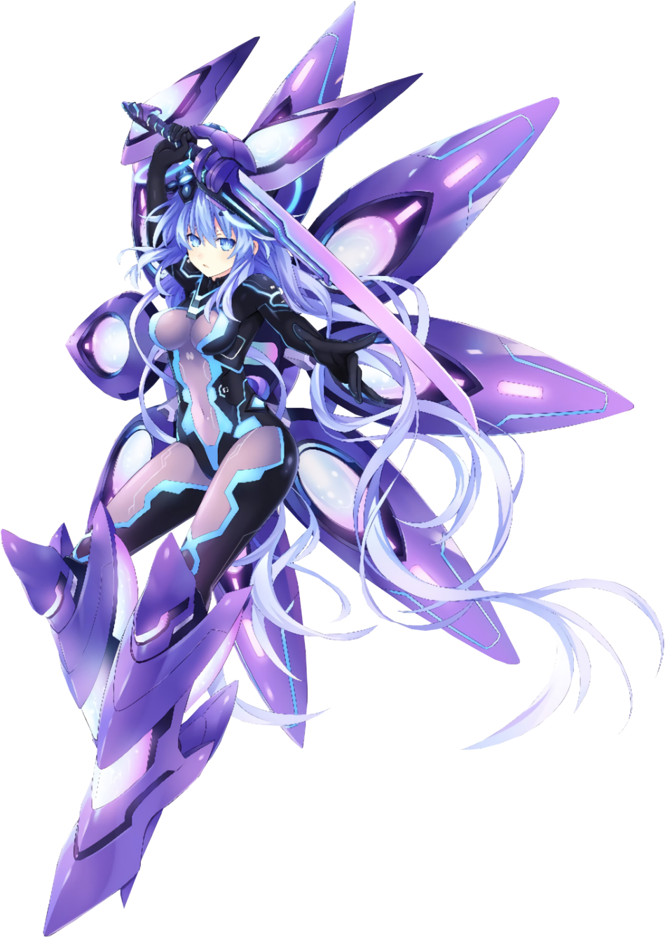 Purple Heart Next Render By Jessymoonn-damv37d - Hyperdimension Neptunia Next Purple (1024x1434), Png Download