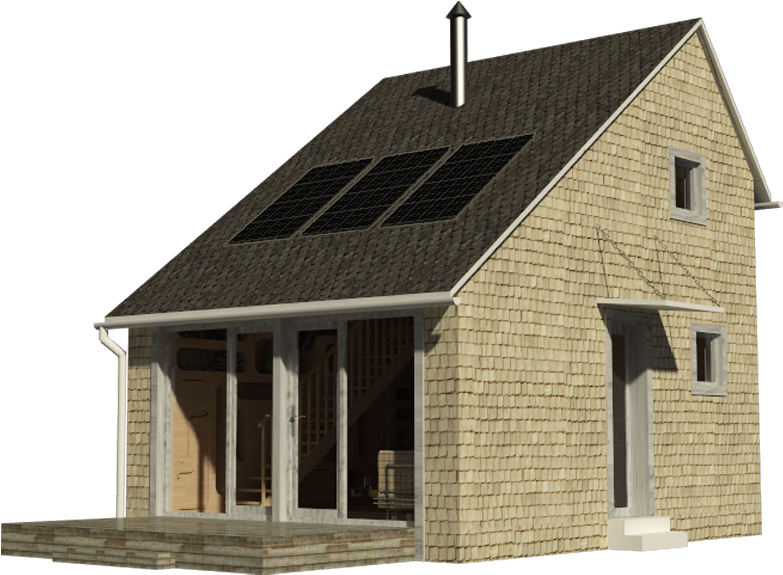 Small Saltbox House Plans - Saltbox House (800x800), Png Download