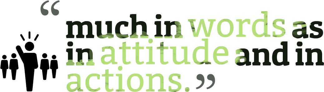 Leadership Quotes Free Png Image - Png Quotes Transparent Attitude (1100x345), Png Download