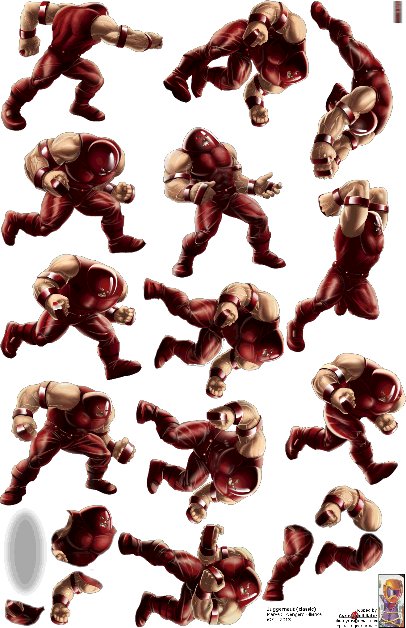 Click For Full Sized Image Juggernaut - Juggernaut Marvel Avengers Alliance (1322x2036), Png Download