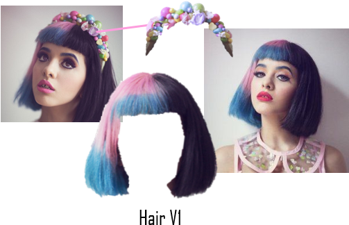 Hair1 - Melanie Martinez Hair Png (502x368), Png Download
