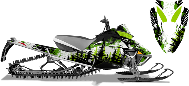 Buy / Customize - Wrapped 2018 Arctic Cat M8000 (650x312), Png Download