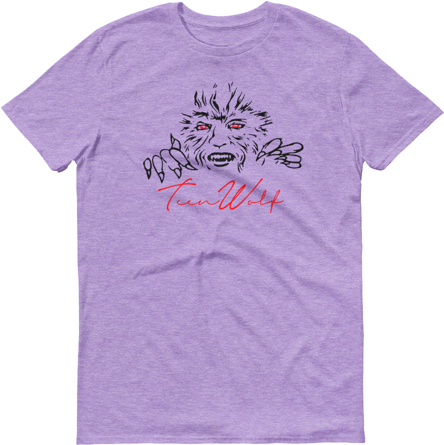Teen Wolf T-shirt - Purple Teen Wolf Shirt (1000x1000), Png Download
