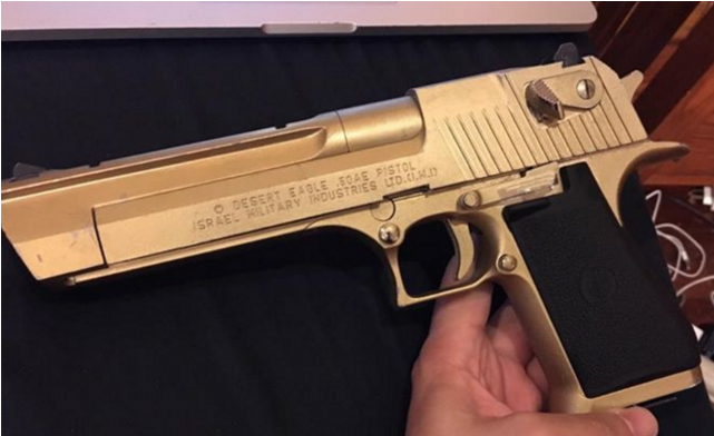 Tokyo Marui Gold Desert Eagle - Tokyo Marui Desert Eagle Gold (640x480), Png Download