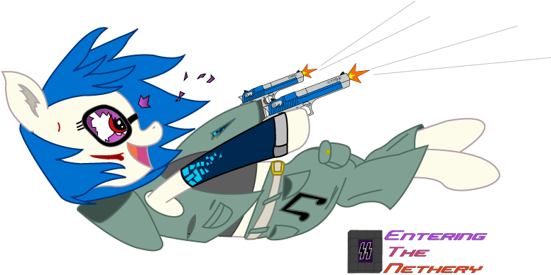 Enteringthenethery, Cut, Desert Eagle, Dj Pon-3, Dual - Runnin -n- Gunnin (777x400), Png Download
