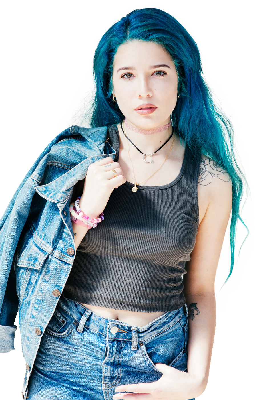 Halsey - Halsey Bad At Love Lyrics (893x1403), Png Download