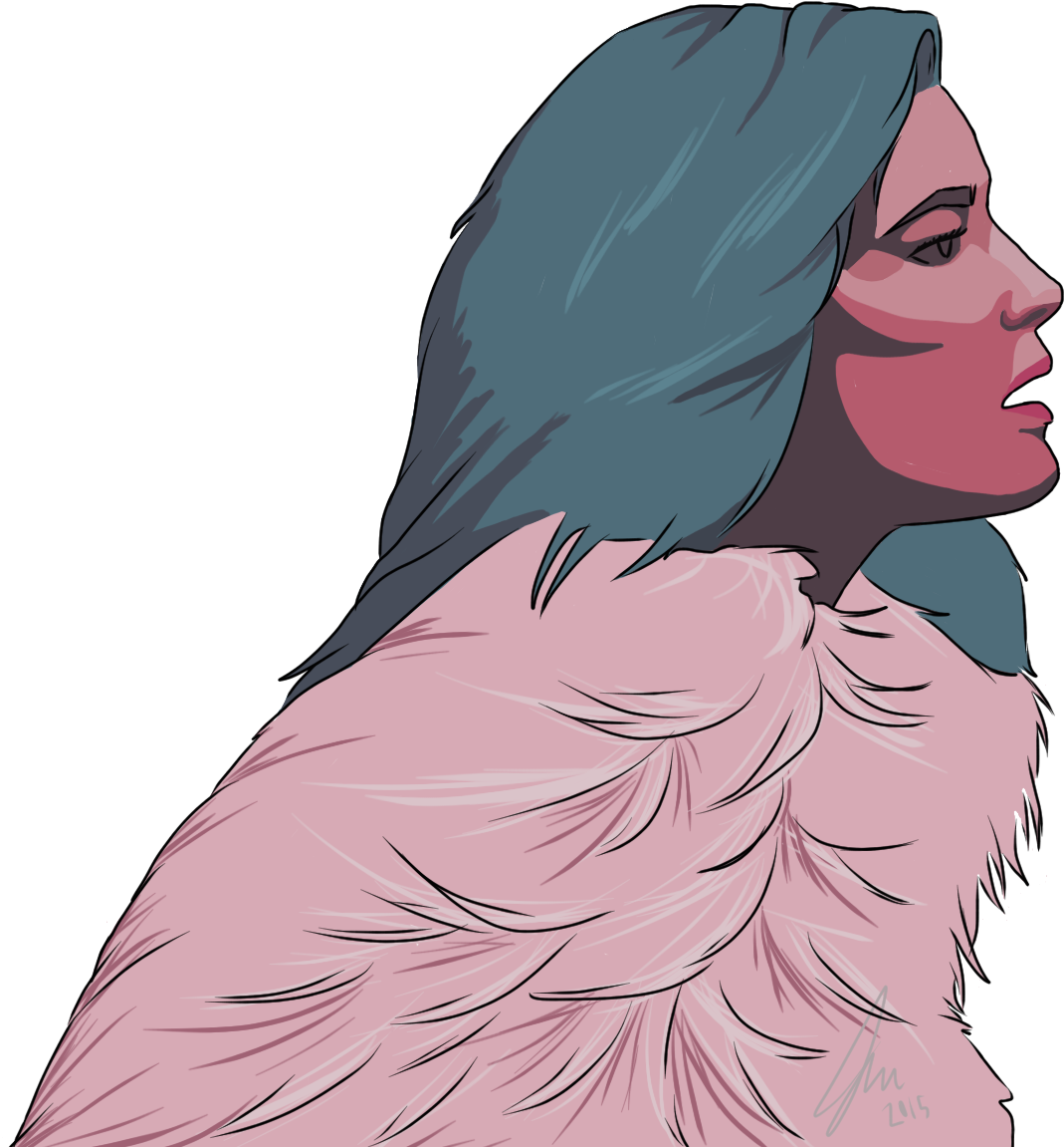 Art Blog - Halsey Drawing (1160x1160), Png Download