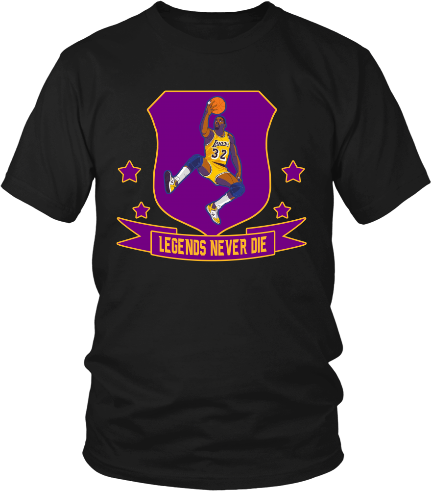 Magic Johnson "legends Never Die" Shirt - B&c Als Gott Mich Vor 20" Jahren Schuf, Wollte (1000x1000), Png Download
