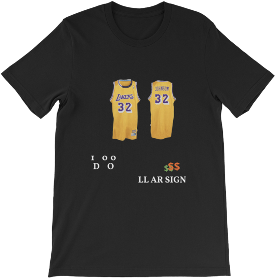 Magic Johnson Lakers T-shirt - Happy Syfy Shirt (600x600), Png Download