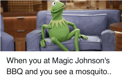 Magic Johnson, Magic, And Aed - Kermit The Frog Meme (400x300), Png Download