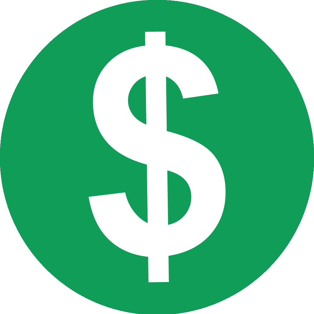 Youtube Monetization - Youtube Green Dollar Sign (1024x1024), Png Download