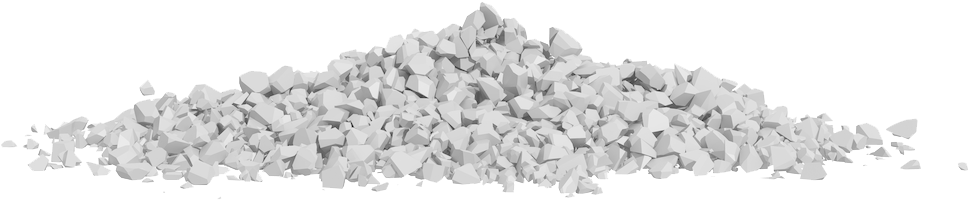 Cemento Png - Transparent Background Pile Of Rocks Png (1000x316), Png Download