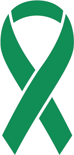 Ribbon Sticker Icon Green2 - Post Traumatic Stress Disorder Symbol (294x600), Png Download