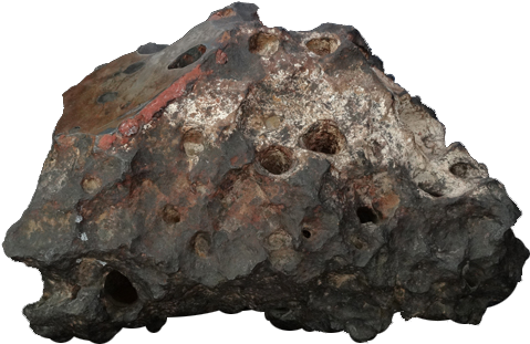 80 Kg Fragment Of The Canyon Diablo Meteorite, On Display - Meteor Rock Png (507x336), Png Download