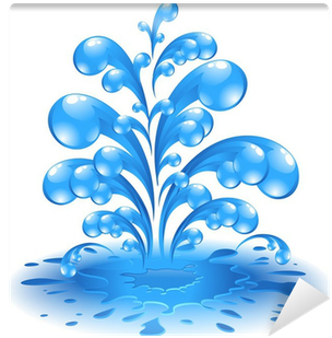 Water Splash Drops Schizzi E Gocce D'acqua Vector Wall - Una Imagen De Un Delfin Animado (400x400), Png Download