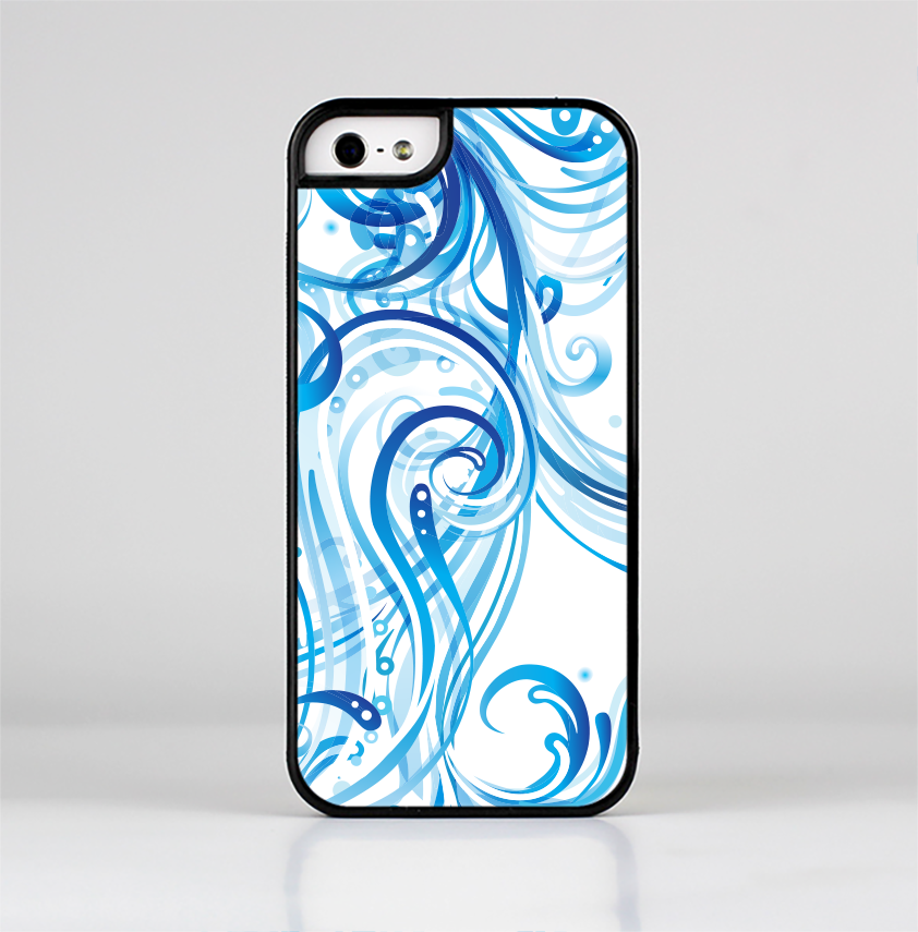 The Swirly Vector Water Splash Pattern Skin Sert For - Iphone (842x855), Png Download