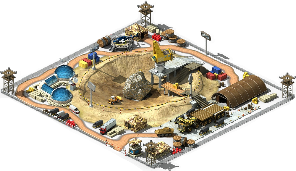 Meteorite Crater L3 - Impact Crater (1001x578), Png Download