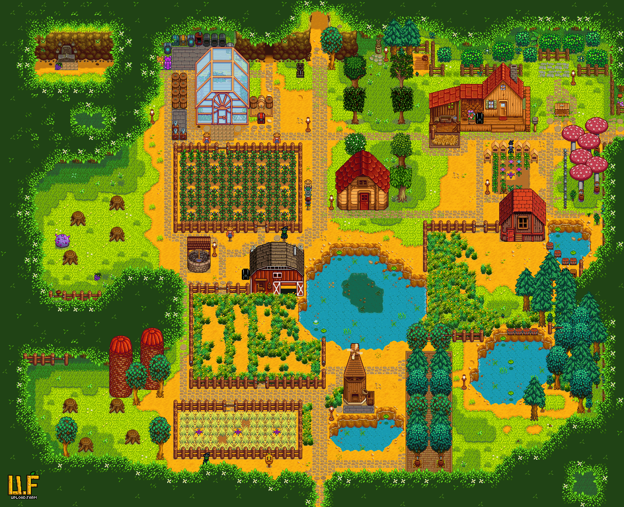 Got Super Lucky With The Position Of My Mushrooms Trees - Farm (1280x1040), Png Download