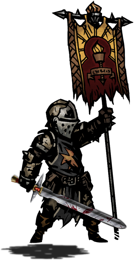 New Crusader Skin And New Sword At Darkest Dungeon - Darkest Dungeon Female Crusader (534x1039), Png Download