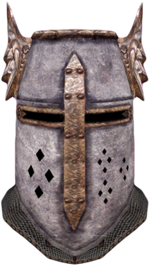 Helm Of The Crusader - Knights Of The Nine Helm (466x560), Png Download