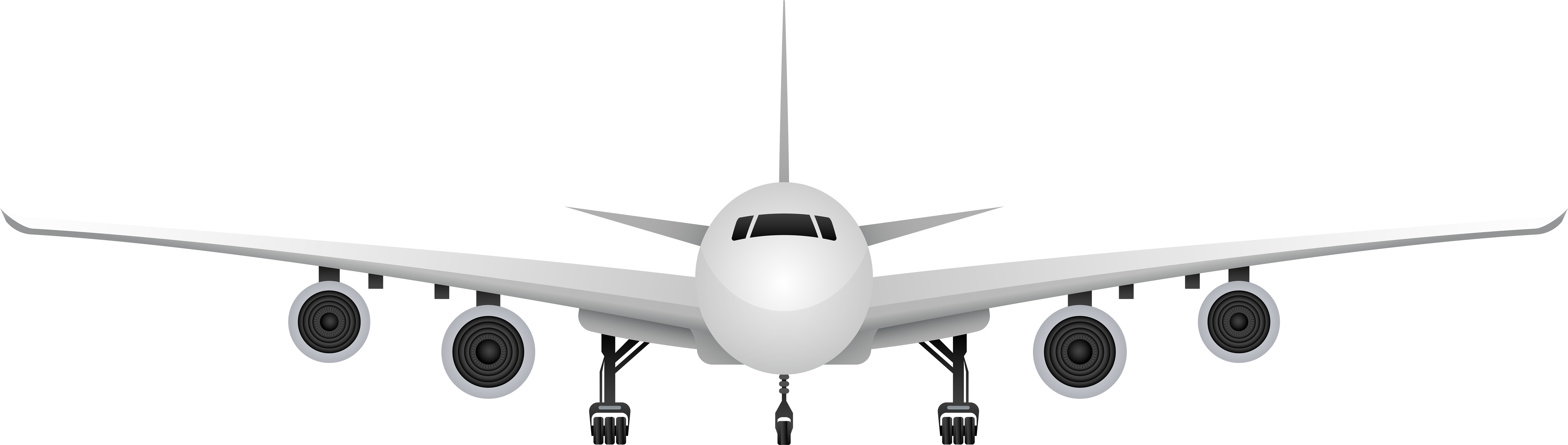 Clip Royalty Free Library Airplane Png Clipart (8000x2321), Png Download