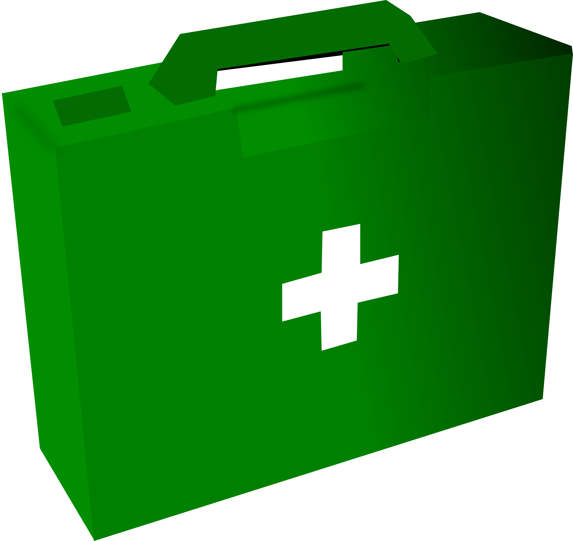 Green Pack First Aid Clipart - First Aid Kit Green Png (2000x1888), Png Download