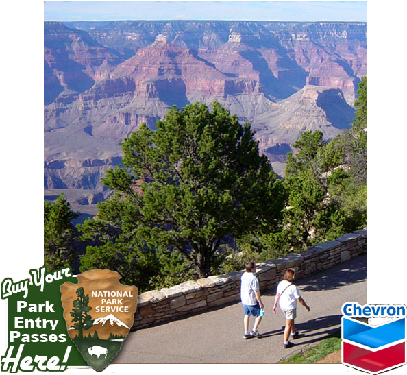 Grandcanyon Nat Park Bkgd - Grand Canyon National Park (612x553), Png Download