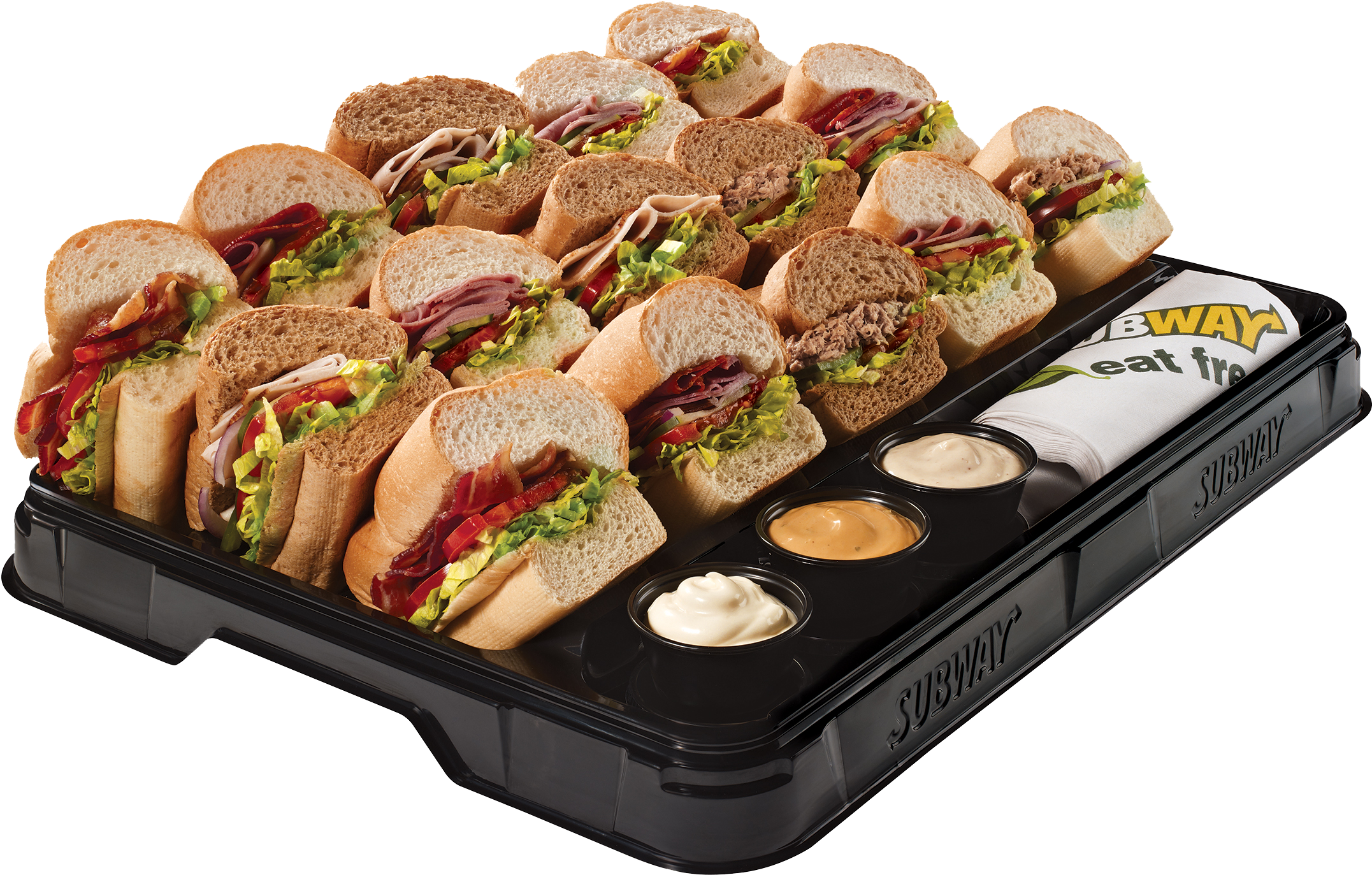 Sandwich Platters - Subway Catering Platter (2400x1663), Png Download