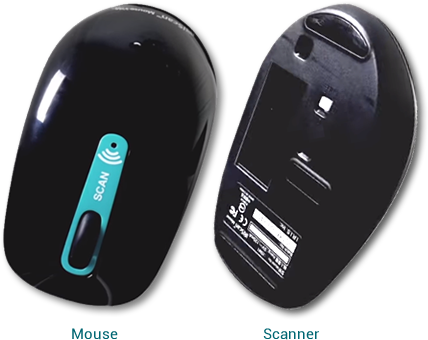Handy, Wireless And Versatile - Iris Iriscan Mouse Wifi - 400 Dpi - Hand-held Scanner (450x356), Png Download