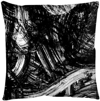 Abstract Ink Grunge Texture Vector Pillow Cover • Pixers® - Abstract Art (400x400), Png Download