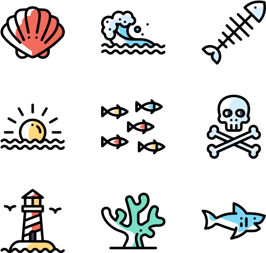 Sea Life - Jewelry Icon (600x564), Png Download