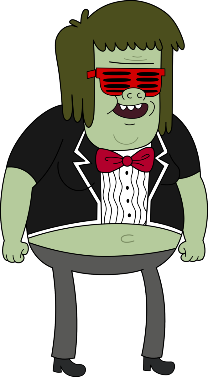 Swag Muscle Man - Muscle Man Cartoon Regular Show (664x1202), Png Download