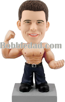 Muscular Bobblehead (400x400), Png Download
