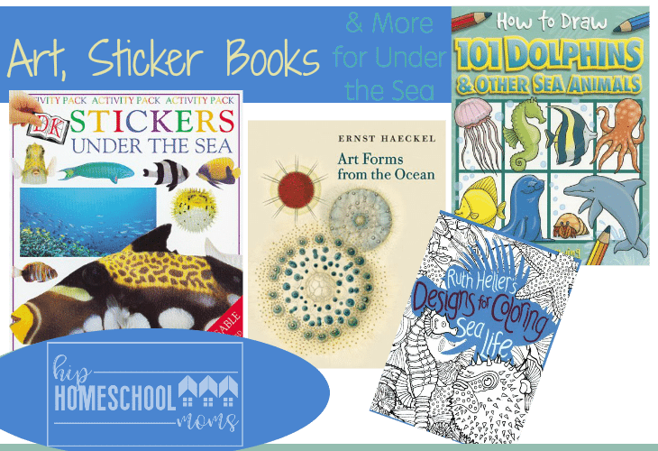 Art, Sticker Books, And More For Under The Sea - Drawing (730x500), Png Download
