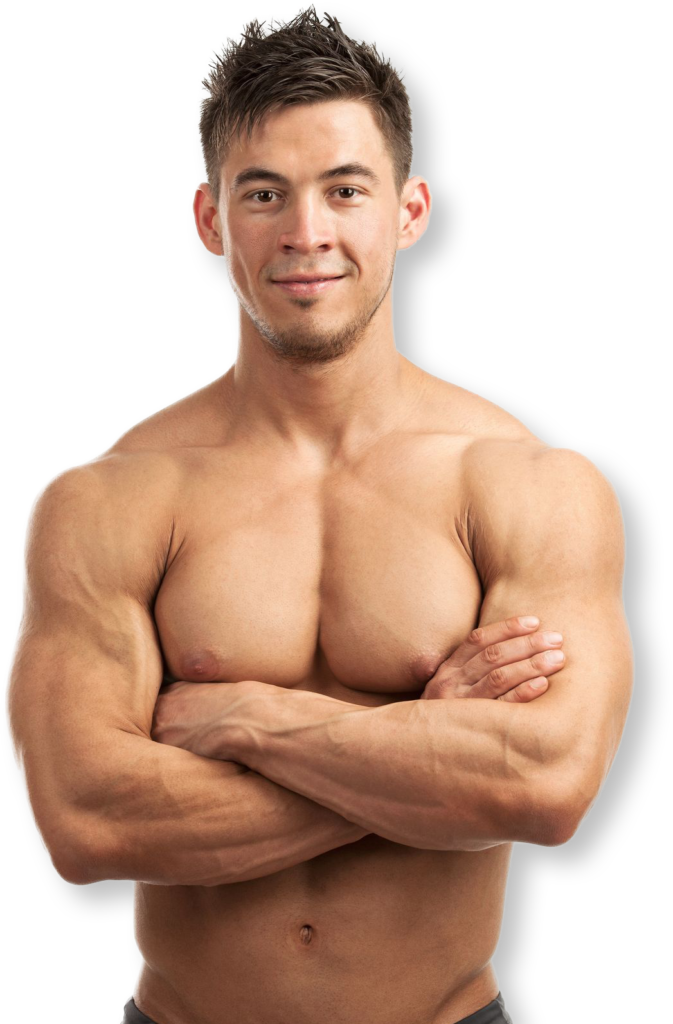 Get Strong Fast - Naked Man Png (673x1024), Png Download